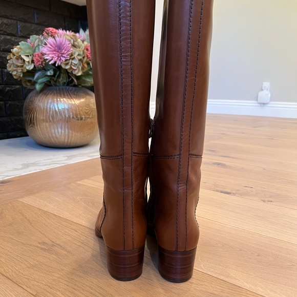 Chloe over-the-knee tan leather boots. New, never worn. - Picture 5 of 9